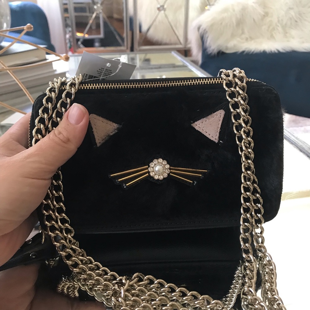 Kate Spade NY Marigold Brighton Lane Black Cat bag